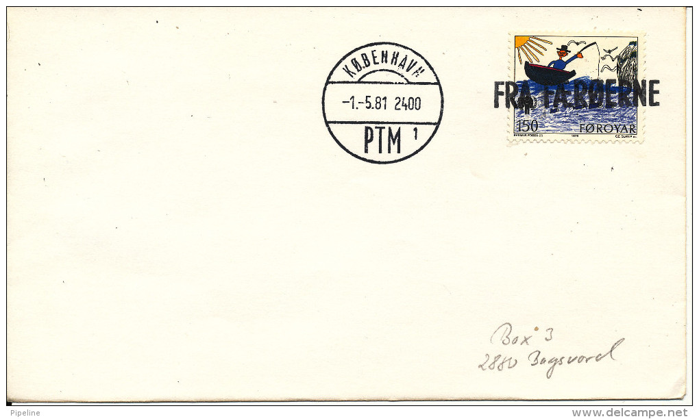 Faroe Islands Ship Cover Fra Færøerne (FROM FAROE ISLANDS) Copenhagen 1-5-1981 - Isole Faroer