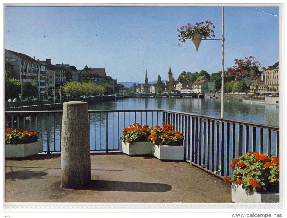 ZÜRICH - Berlinerstein Auf Der Bahnhofbrücke,  1966, Gel. V. Thalwil - Thalwil