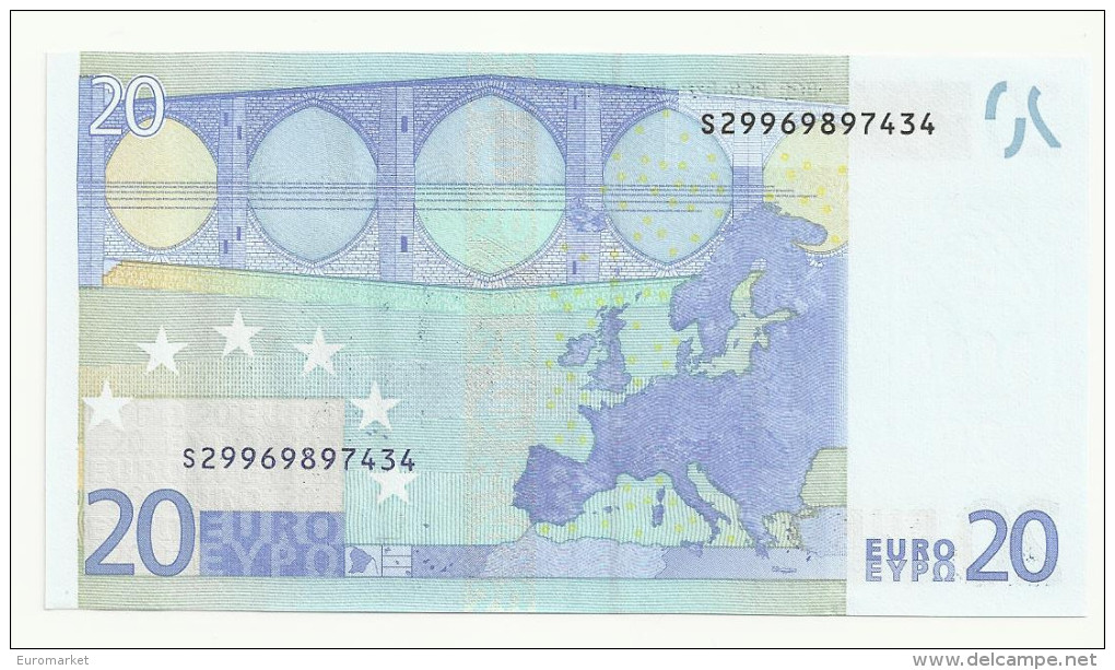 20 EURO BILLET ITALIE/ITALIA S J027 FDS/NEUF/UNC TRICHET - 20 Euro