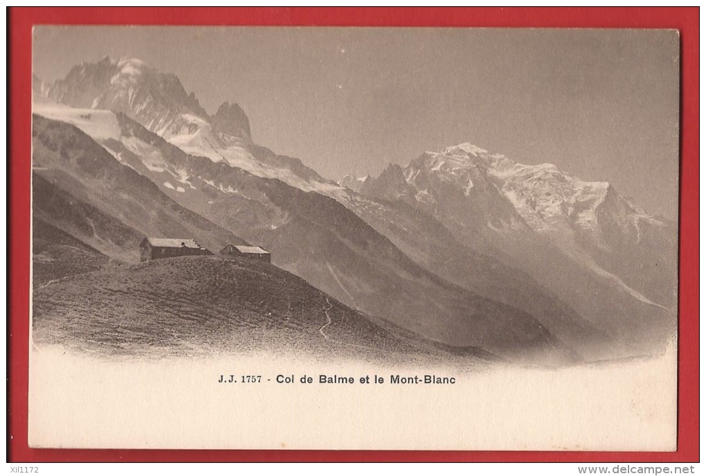 CTRI-18 Col De Balme Et Le Mont-Blanc Hotel Suisse. Non Circulé, Jullien 1757. Précurseur - Other & Unclassified