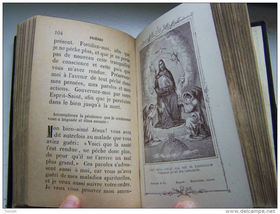 EXERCICES DE PIETE POUR LE SOULAGEMENT DES AMES DU PURGATOIRE BENZINGER & CO EINSIEDELN SUISSE Traduit De L'allemand - Religion