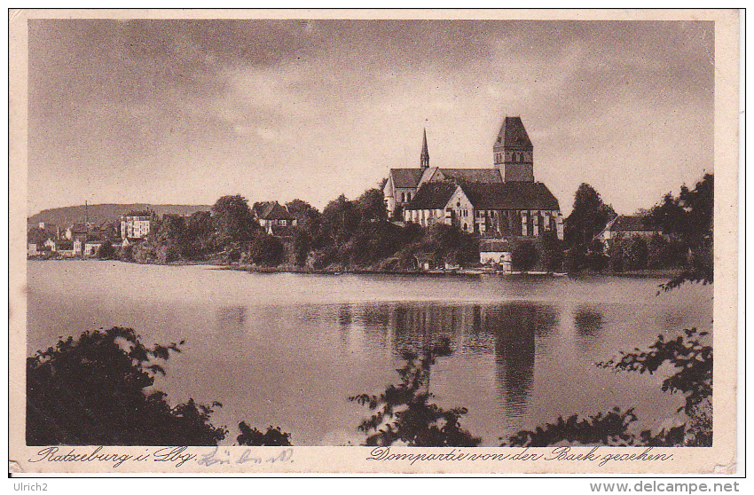 AK Ratzeburg In Lauenburg - Dompartie Von Der Baek Gesehen - 1929 (7545) - Ratzeburg