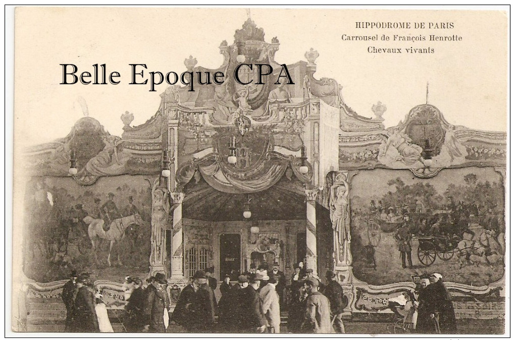 75 - PARIS 16 - AUTEUIL - Hippodrome De Paris - Carrousel De François Henrotte - Chevaux Vivants +++ - Arrondissement: 16
