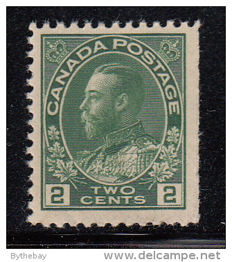 Canada MNH Scott #107 2c George V, Admiral - Straight Edge - Neufs