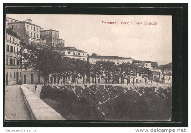 Cartolina Frosinone, Corso Vittorio Emanuele - Frosinone