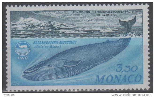 Monaco. Save The Whales. 1983. MNH Stamp. SCV = 3.75 - Baleines