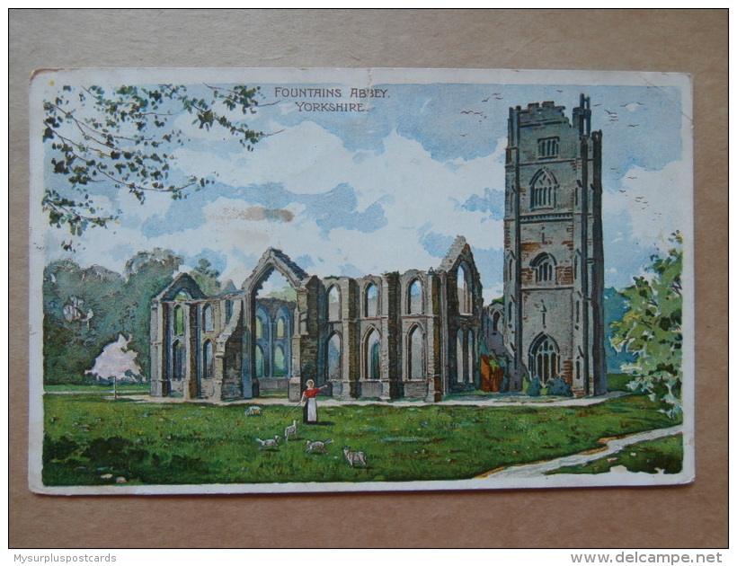 35873 PC: YORKSHIRE: Fountains Abbey. - Other & Unclassified