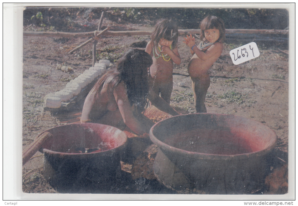 CPM Gf - Brésil - Xingu - Préparation "Urucum" Par Une Femme Kamaiura - Autres