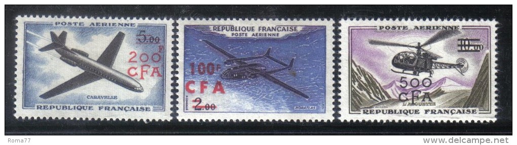 MD105 - REUNION 1961 , Posta Aerea Serie Completa N. 58/60 *  Mint - Luchtpost