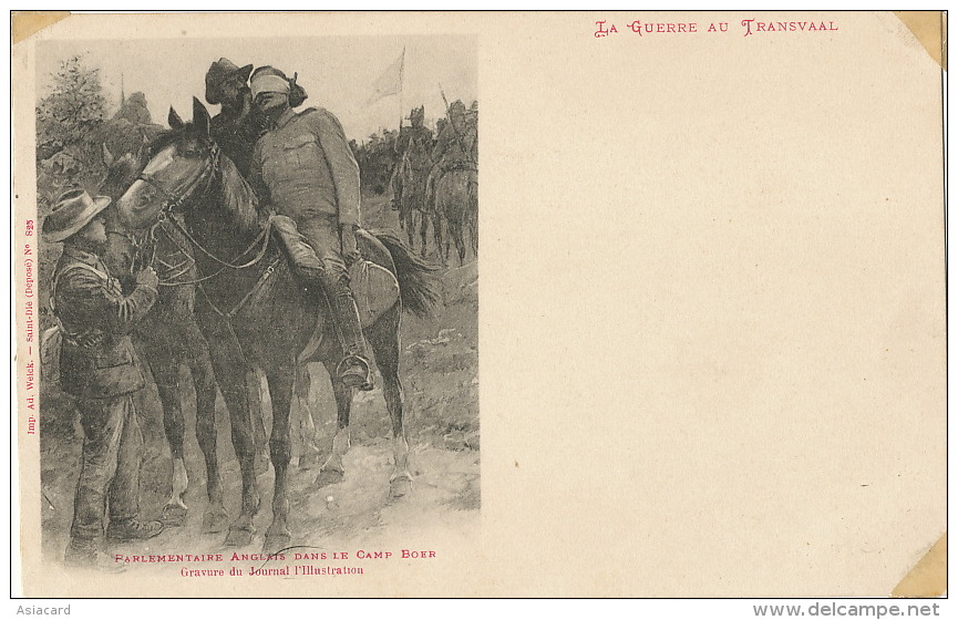 Guerre Au Transvaal Boer War Parlementaire Angalis Yeux Bandés  Edit Weick Saint Dié No 825 - Afrique Du Sud