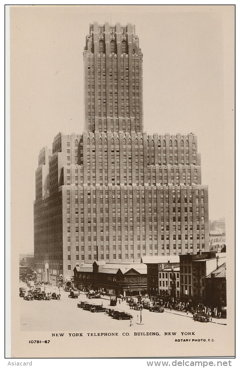 New York Telephone Co Building Gratte Ciel Architecture Real Photo - Otros & Sin Clasificación