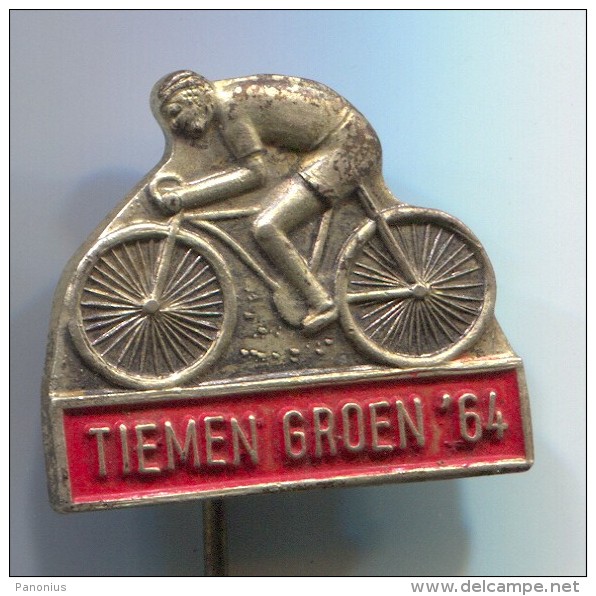 Cycling, Bike, Bicycles - TIEMEN GROEN 1964, Netherlands,  Old Pin, Badge - Radsport