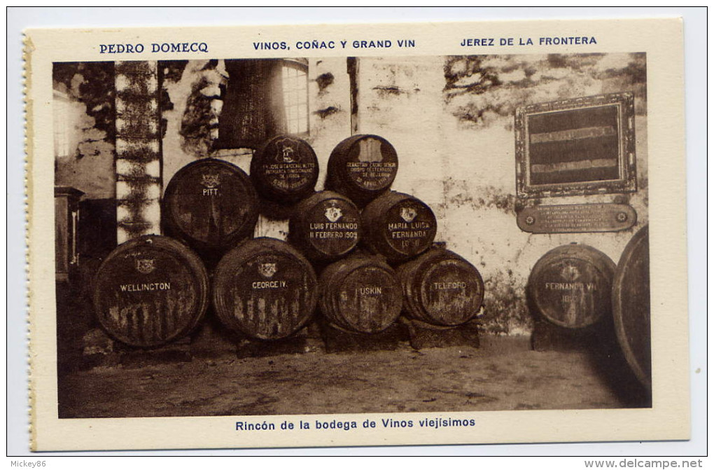 Espagne-JEREZ DE LA FRONTERA - Pedro DOMECQ - Vinos Conac Y Grand Vin-Rincon De La Bodega De Vinos Viejisimos   éd HMS - Autres & Non Classés