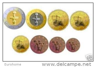 Cyprus  2011    De Volledige Set Van 8 Munten / 8 Pieces De 1ct A 2 Euro .     UNC Uit De Rol  UNC Du Rouleaux - Chipre