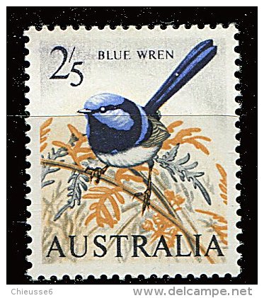 Australie ** N° 296 - Série Courante. Oiseau : Merion à Tête Bleue - Neufs