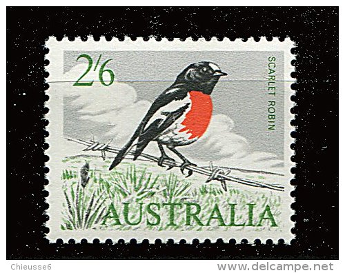 Australie ** N° 297 - Série Courante. Oiseau : Rouge-gorge - Ungebraucht