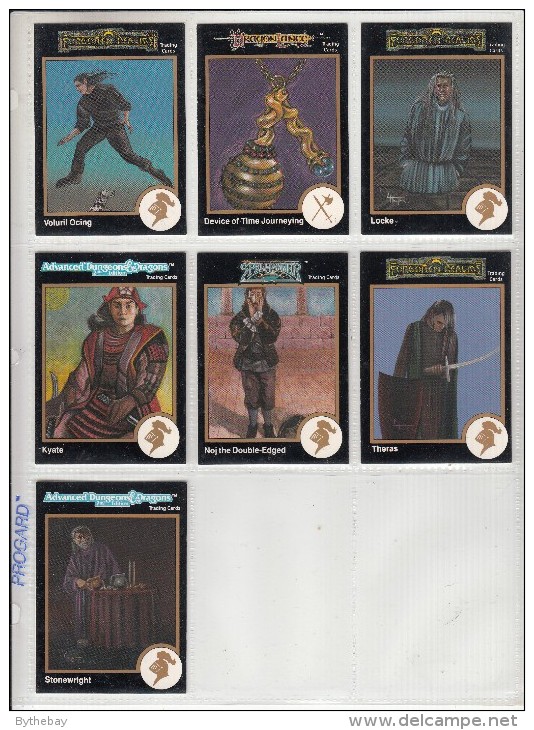 Assortment Of 12 Trading Cards - Forgotten Realms, Dragonlance, AD&D, Spelljammer, Ravenloft, Greyhawk - Autres & Non Classés