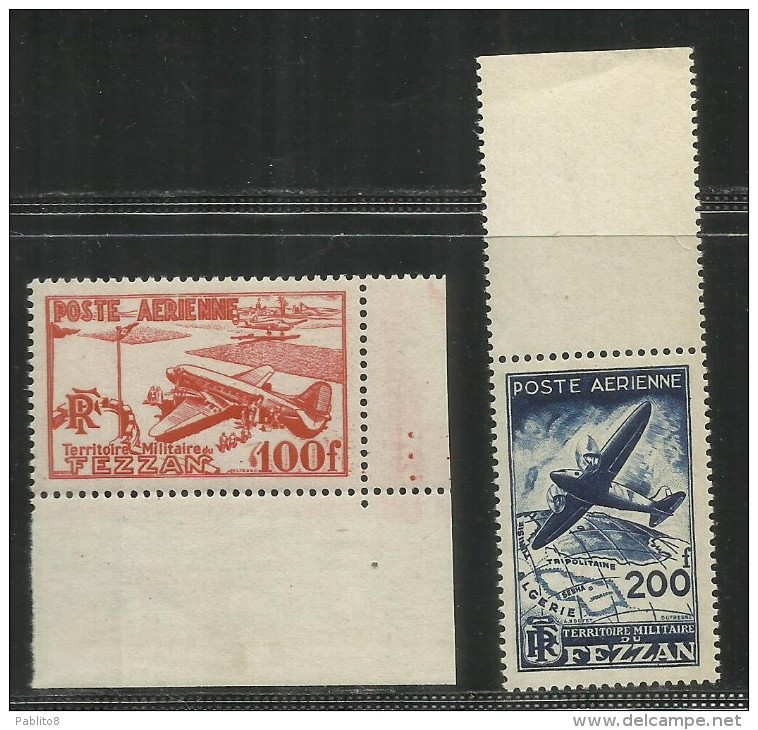 FEZZAN 1948 TERRITORIO MILITARE POSTA AEREA AIR MAIL AVION SERIE COMPLETA COMPLETE SET MNH - Ongebruikt