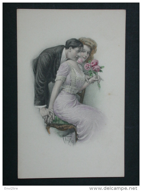 Ref3111 WA CPA D'un Couple, L'homme Empoignant La Femme - N°584 M.M. Vienne, M. Munk - Couples