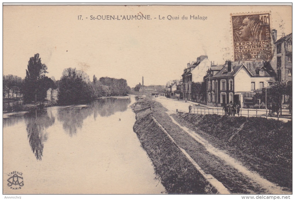 SAINT OUEN L'AUMONE LE CHEMIN DU HALAGE - Saint-Ouen-l'Aumône