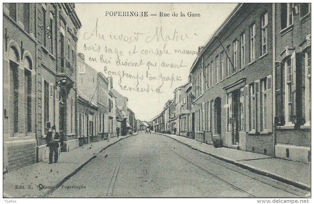 Poperinge - Stationstraat - 1915 ( Verso Zien ) - Poperinge