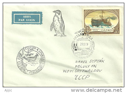 Antarctique Russe 1979 (lettre), Base  Russe Druchnaya., Adressée En Russie. - Bases Antarctiques