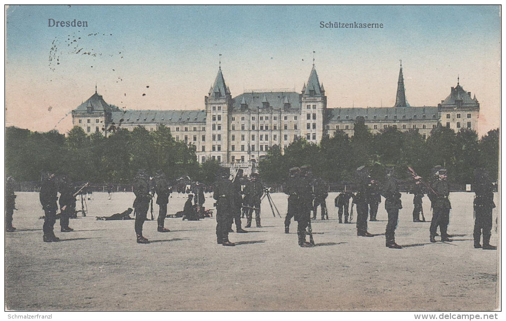 AK Neustadt Dresden Kaserne Schützenkaserne Militär Stauffenbergallee Alaunplatz ? Albertstadt - Dresden