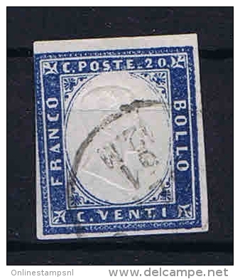 Italy Sardinia: 1855 Sa 15, Mi. 12 Used Obl. - Sardaigne