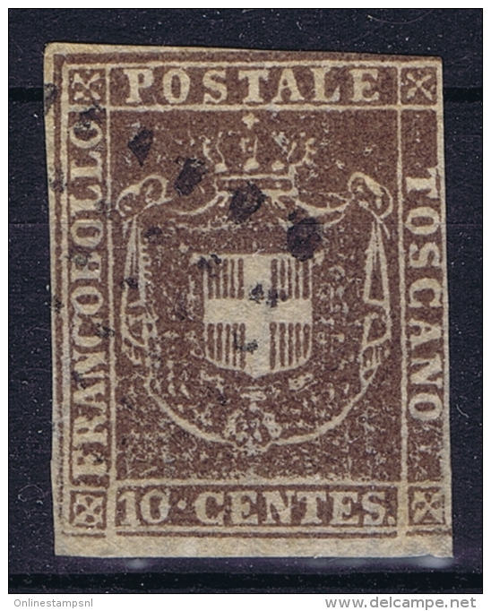 Italy  Toscana 1860  Sa 19, Mi. 19 A Used Obl. - Tuscany