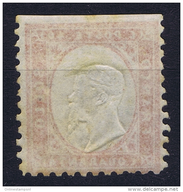 Italy  1862  Sa  3 , Mi 11 MH/*   Imperforated At Top - Mint/hinged