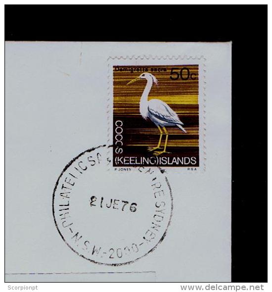 Birds Oiseaux Faune Fauna Animals Animaux Cover Ornithology 1976 COCOS (Keeling) Islands Sp3081 - Pelicans