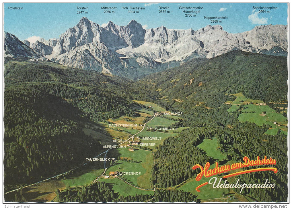 AK Hachau Am Dachstein Luftbild Bei Filzmoos St. Johann Salzburger Land - Filzmoos