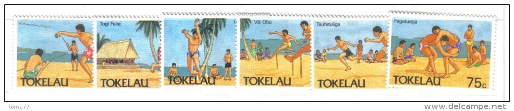 MD130 - TOKELAU 1987, Serie N. 149/154  ***  MNH - Tokelau