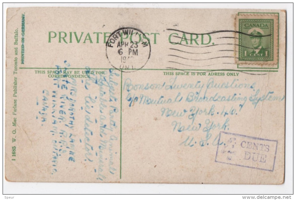 Port Arthur, ON - Iron Works, Postally Used In 1948(?), Card Is Older. - Port Arthur