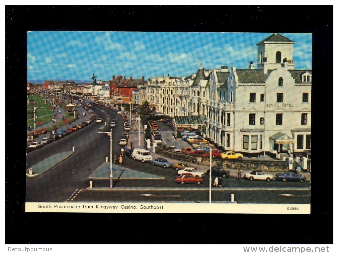 SOUTHPORT : South Promenade From Kingsway Royal Hotel ( Cars Auto Jaquar Opel Ford ...) - Southport