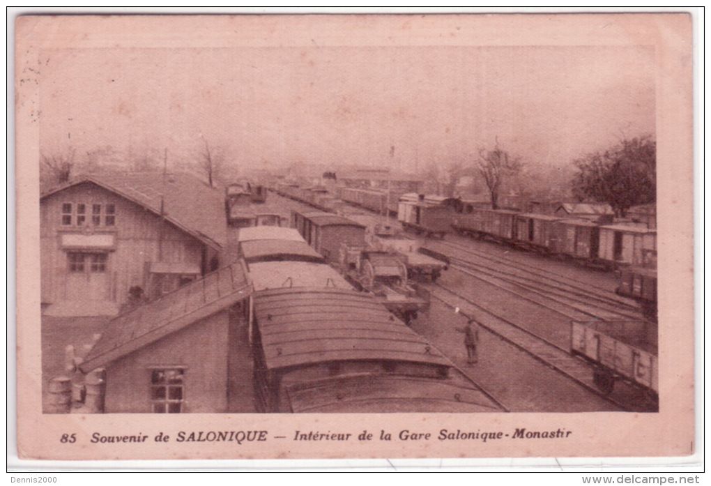 85 - Souvenir De SALONIQUE - Intérieur De La Gare Salonique-Monastir  -ed. Ghédadia - Grèce