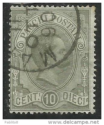 ITALIA REGNO ITALY KINGDOM 1884 - 1886 PACCHI POSTALI CENT. 10  USATO USED - Postal Parcels