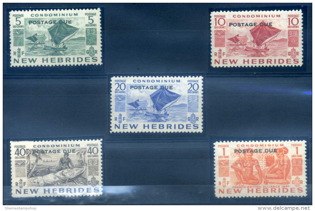 NEW HEBRIDES - 1953 POSTAGE DUES - Timbres-taxe