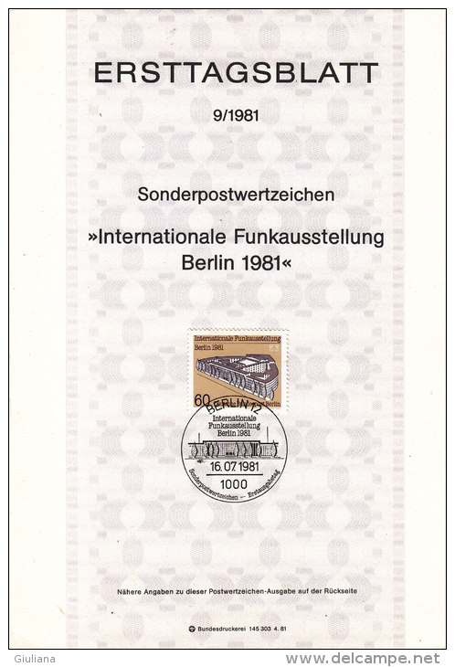 Berlino 1981 - ETB 9/1981 - Other & Unclassified