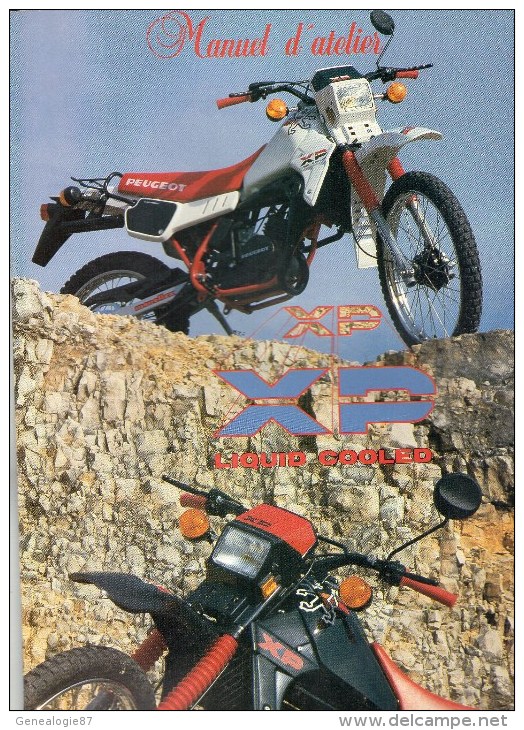 25 - BEAULIEU MANDEURE - MONTBELIARD- BEAU CATALOGUE MANUEL ATELIER MOTO PEUGEOT- XP- - Motos