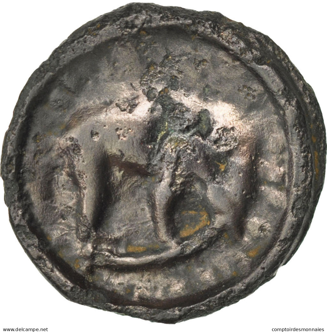 Monnaie, Rèmes, Potin, TB, Potin, Delestrée:221 - Keltische Münzen