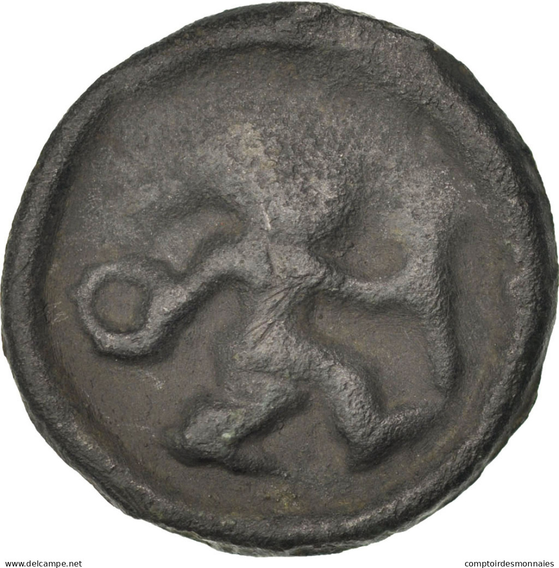 Monnaie, Rèmes, Potin, TB, Potin, Delestrée:154 - Celtic