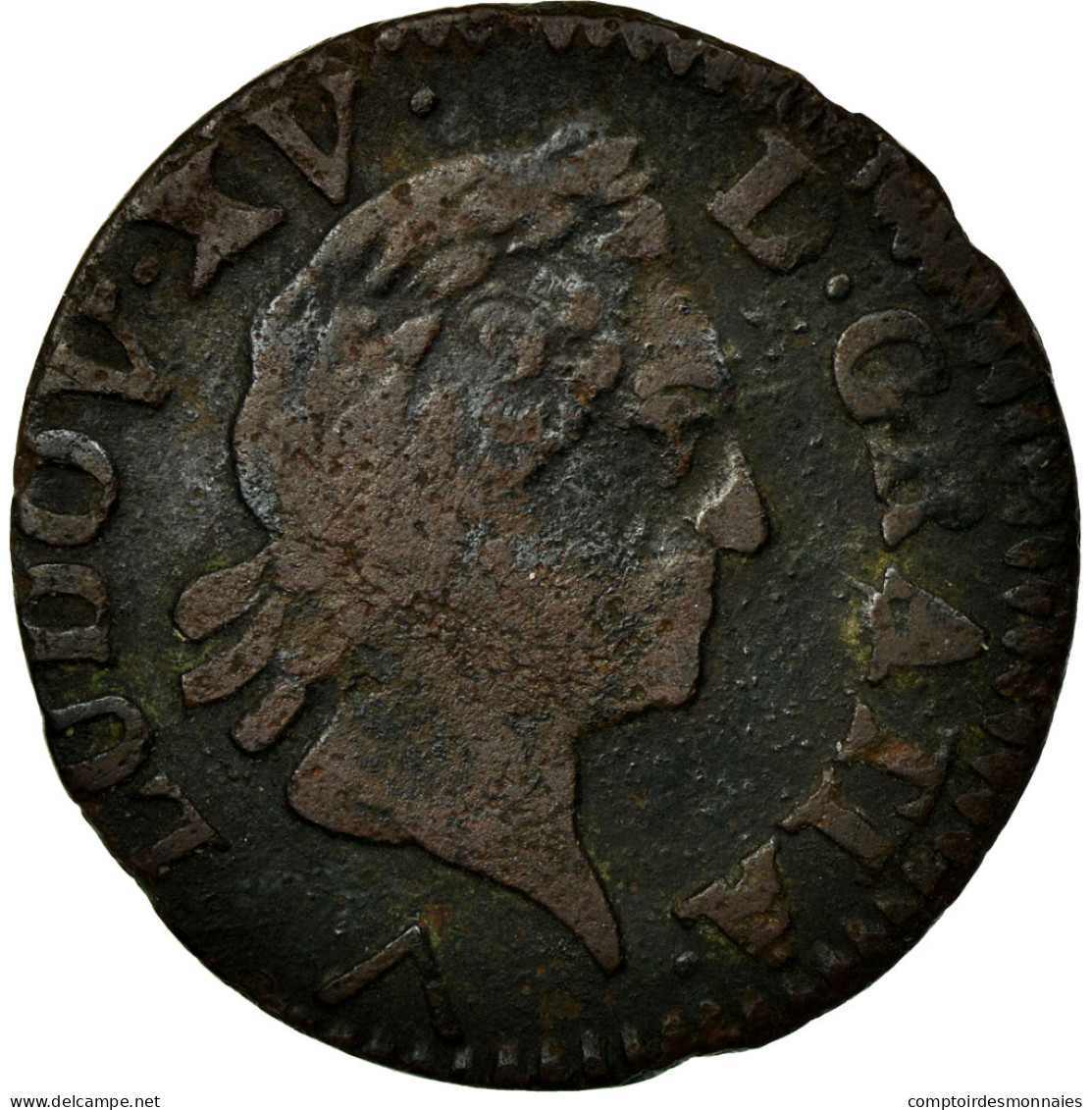 Monnaie, France, Louis XV, Liard à La Vieille Tête, Liard, 1773, Lille, TB - 1715-1774 Louis XV Le Bien-Aimé