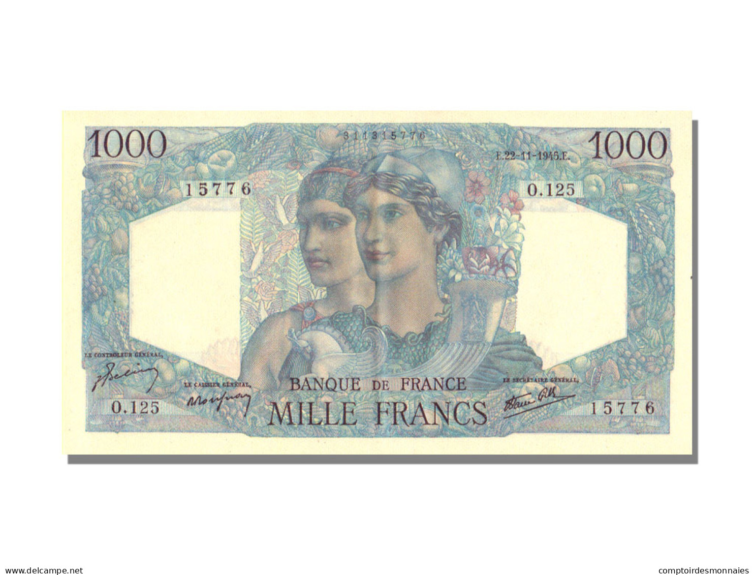 Billet, France, 1000 Francs, 1 000 F 1945-1950 ''Minerve Et Hercule'', 1945 - 1 000 F 1945-1950 ''Minerve Et Hercule''