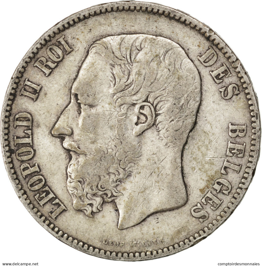 Monnaie, Belgique, Leopold II, 5 Francs, 5 Frank, 1870, Bruxelles, TB+, Argent - 5 Frank