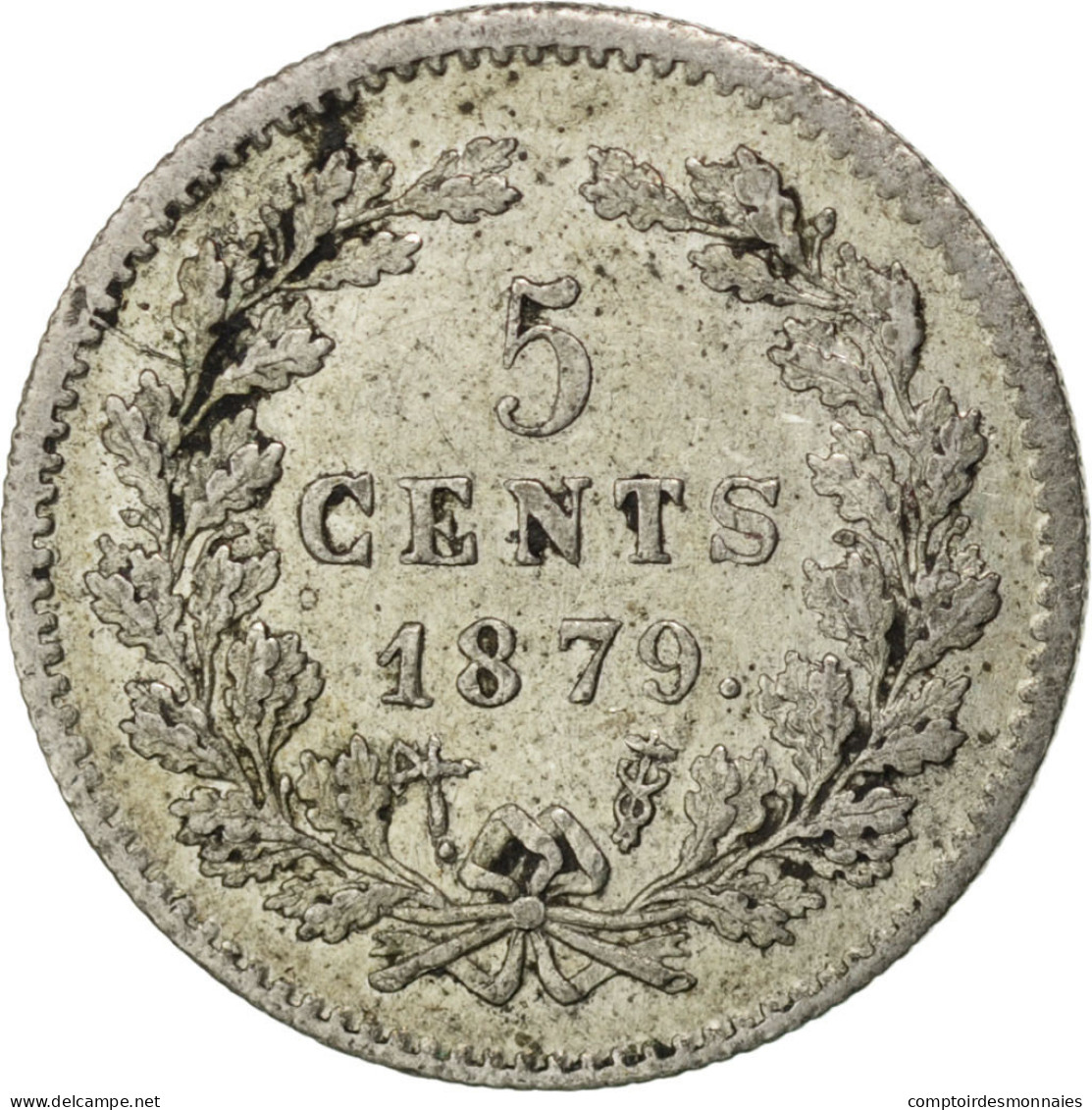 Monnaie, Pays-Bas, William III, 5 Cents, 1879, SUP, Argent, KM:91 - 1849-1890 : Willem III