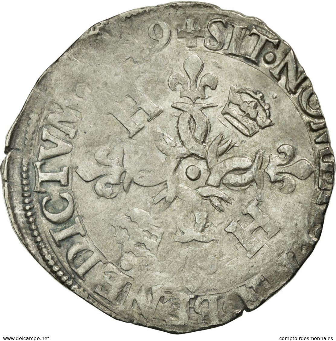 Monnaie, France, Douzain, 1549, Rouen, TB, Billon, Sombart:4380 - 1547-1559 Heinrich II.