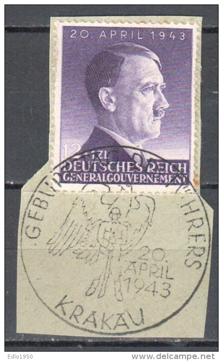 Poland - Generalgouvernement - 1943 Mi 101gestempelt /used - General Government