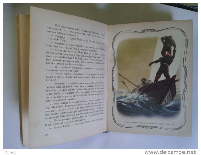 Lib322 Moby Dick E La Balena, Fabbri Editore, Melville, 1955, I Classici Collezione Per Ragazzi XI - Niños Y Adolescentes