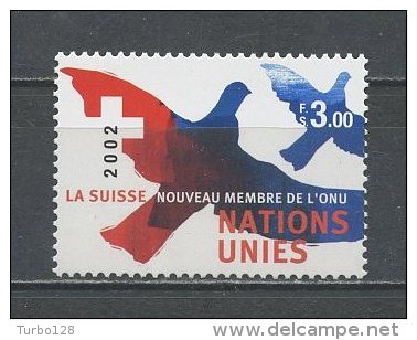 Nations Unies GENEVE 2002 N° 470 ** Neuf = MNH  Superbe Cote 4,40 &euro; Faune Oiseaux Birds Fauna Animaux Colombe - Neufs